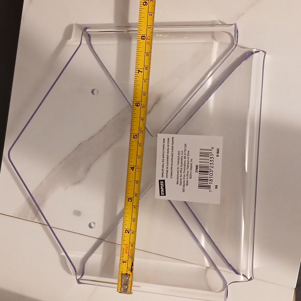 4 For $15 Wall File Organizers-Clear Acrylic - Picture 7 of 7